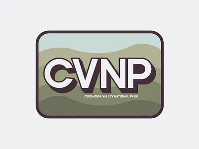 CVNP Patch badge design branding design illustration illustrator logo logo design national park national parks outdoor design patch