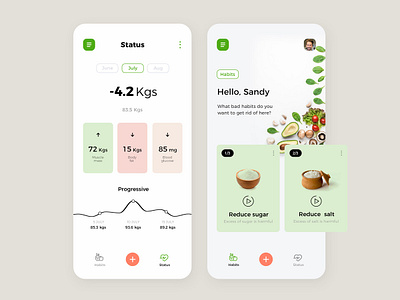 Health Mobile App adobe photoshop adobe xd dashboard flat health illustrator mobile ui sketch ui uiux