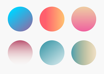 Gradients Explorations color colorful colors colour design flat gradients illustration ui