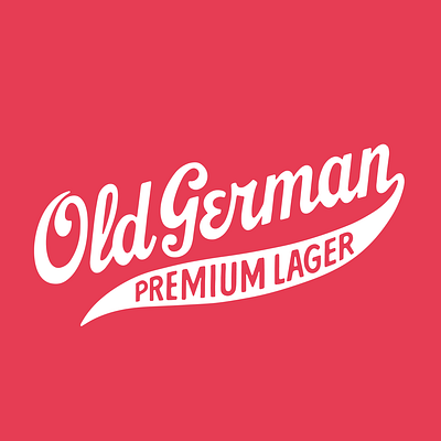 Old German Lager - Script Logo Lettering beer lettering logo script wordmark