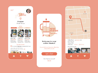 NEXT PRESSO app appdesign branding branding concept coffee flatdesign graphic design illustraion interface logo mobile mobile app design mobile design mobile ui ui ux ui design uiux uxdesign