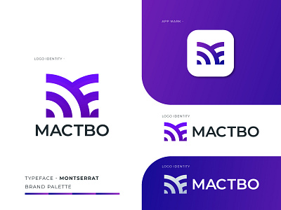 Mactbo Logo Branding - M logo Mark abstract agency app logo app logo design brand identity branding business company corporate creative gradient logo logo branding logo desiger logo design logo marks m logo minimal modern modern logo