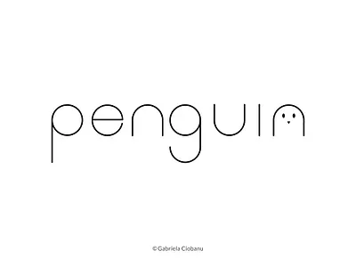 Penguin creative concept / Logo design creative concept creative design design flat illustration illustrator logo logo concept logo design logodesign logotype penguin logo typography typography art