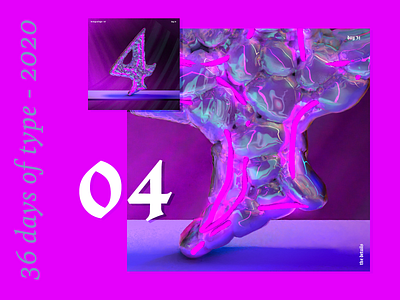 36 Days of Type 2020 – 4 5 6 7 8 9 36daysoftype 36daysoftype07 3d animation c4d cinema 4d design illustration iridescent motion design texture
