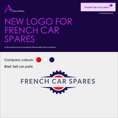 New Logo for French Car Spares branding design icon illustrator logo ui ux web webdesign webdesigner