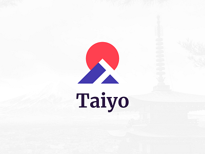 Taiyo - Logo Design branding flat icon logo logo design minimal mountain sun symbol