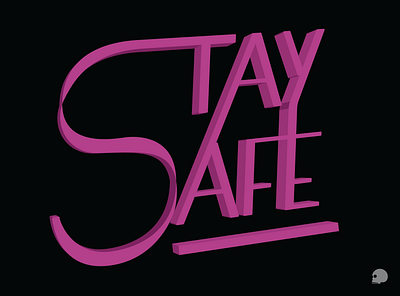 Stay Safe 3d type adobe illustrator covid19 design graphic graphicdesign illustration inspiration lettering ligature stay home staysafe typography vector