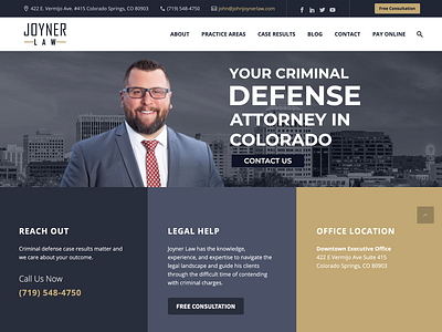 Joyner Law website parallax web designer website website design websites wordpress