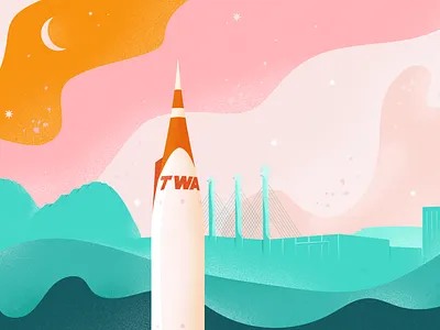 Rocket: Barkley design illustration kansas city kc rocket tmoney tmoneydesign