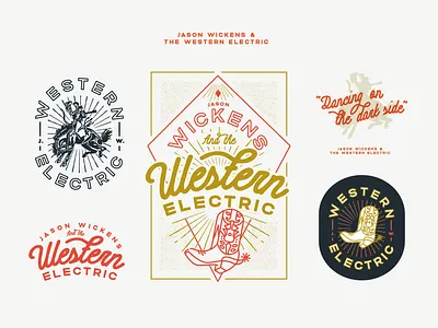 Western Electric cowboy cowboy boots illustration illustrator western