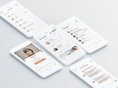 GoFrendly social app design android cards chat chat design friends girls gofrendly ios messages mobile design social app startup