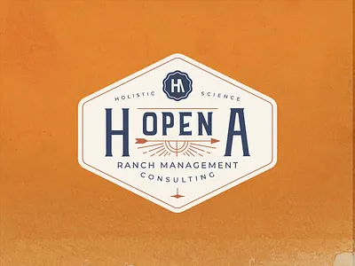 H Open A logo branding logo ranch western