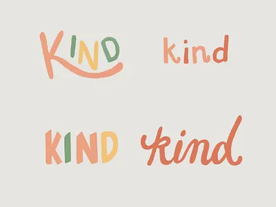 Kind Lettering cute lettering fun handlettering fun lettering hand lettering lettering type typography