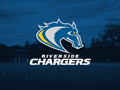 Riverside Chargers athletics bolt branding bronco charger chargers horse identity identity design lightning logo logo design riverside sports