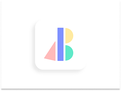 B logo app branding figma icon identity logo logodesign minimal skeumorphism skeuomorph ui vector