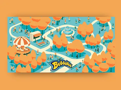 Bubbaloo Post - Social Media branding color palette illustration social media