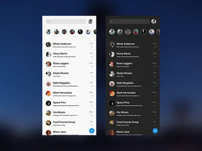 Telegram minimal re-design concept with stories chat clean concept flat inbox messenger minimal redesign sketch stories telegram ui uiux ux