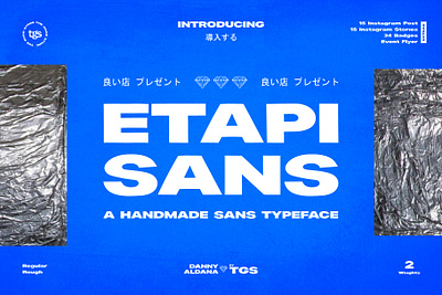 Etapi Sans + Extras display display typeface etapi sans fashion font hypebeast instagram post social media typedesign typeface typography