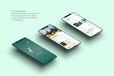 P@P _ Play at Park app branding design illustration illustrator simple typography ui ux vector