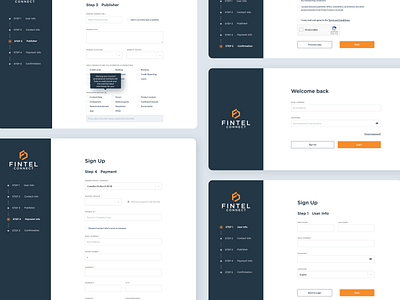 Fintel Connect • Digital Marketing Platform digital marketing signup uidesign uxdesign web application