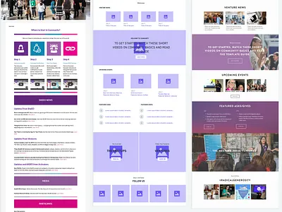 SheEO Online Community Homepage app design ui ux web