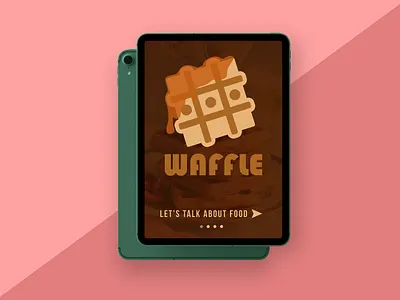 Waffle - 50 Day Logo Challenge - Day 39 branding breakfast chat app dailylogo dailylogochallenge food food app graphicdesign icon illustrator logo logo design logodesign messenger messenger app messengers typography waffle waffles
