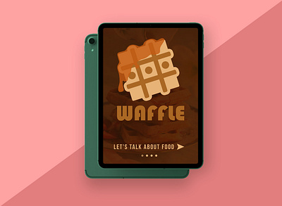 Waffle - 50 Day Logo Challenge - Day 39 branding breakfast chat app dailylogo dailylogochallenge food food app graphicdesign icon illustrator logo logo design logodesign messenger messenger app messengers typography waffle waffles