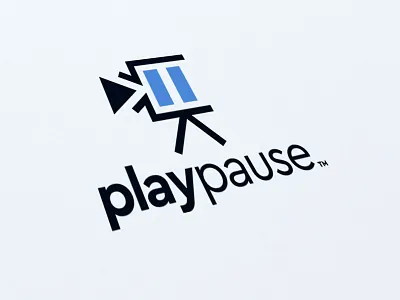PlayPause Media Logo Design animation app branding design icon illustration logo typography video video production website
