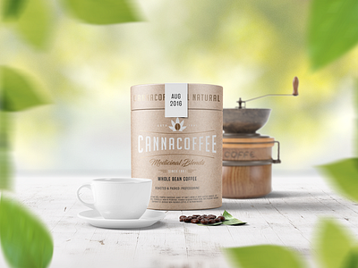 Canna Coffee (Marijuana Infused Coffee Beans) branding design package design packaging print product