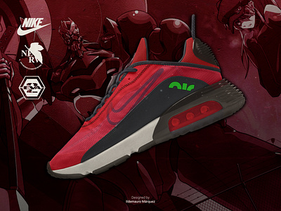 Nike Air Max 2090 - Eva 02 2090 anime asuka design designer eva eva 02 evangelion identity nike nike air max nike shoes shoes ui