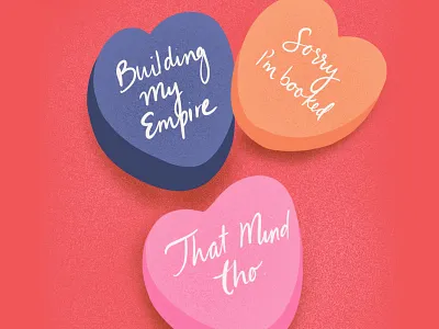 Sweet Nothings card design fun illustration