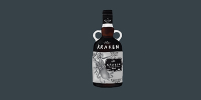 Kraken Rum Illustration alcohol design illustration