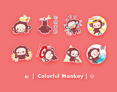 line sticker art design emoji illustration vector