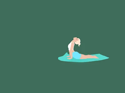 Upward Dog - Yoga fitness illustration yoga yoga pose