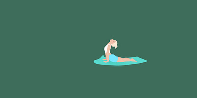 Upward Dog - Yoga fitness illustration yoga yoga pose