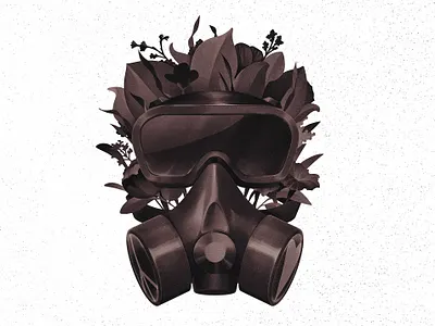 Floral Respirator botanical botanical illustration coronavirus dutch facemask festival floral mask military music painting peace respirator texture virus