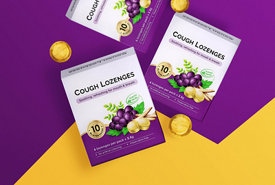 Cough Lozenges Packaging | 包 装 设 计 cough lozenges illustration medicine packaging design