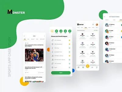 Sports App app app design cards design events news score sports sports app