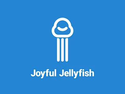 Joyful Jellyfish Logo adobe artist design flat graphicdesign icon illustration illustrator logo logodesign minimal minimalism simple vector