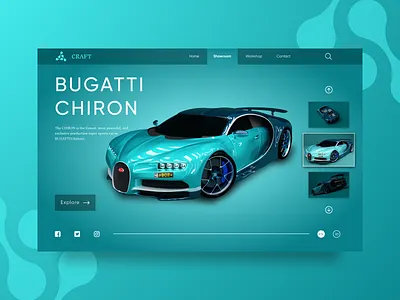 Website Exploration - Car Lover Website car design prototype ui ux website website design