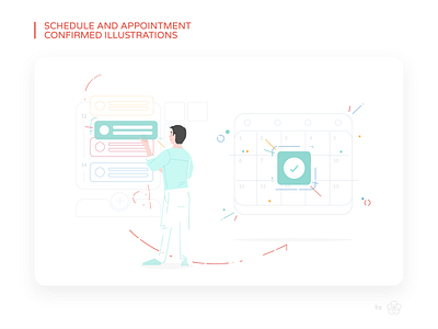 Schedule illustrations <3 design illustration minimalist ui ui illustration ui inspiration ux vector