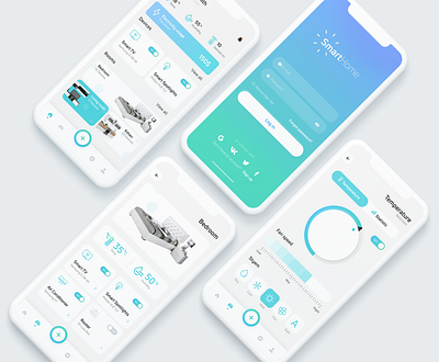 Smart home mobile app concept app branding design figma graphic design interface minimal minimalism mobileapp site typography ui ux