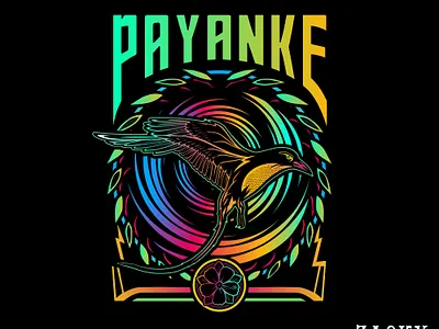 PAYANKE new logo for a brand art direction artist artwork bird icon bird logo color palette colorful design art designer drawing drawings icon illustration merch design shirtdesign vector