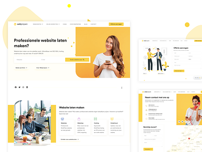 WebPrepare - Web Development Agency call to action design elements icons illustration interface layout minimal particles ui ui design ui kit uiux ux ux design web web design website