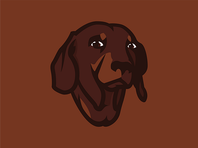 My Buddy animal art buddy character clean dachshund dog friend germany hunting dog illustraion mascot pet sausage sausage dog vector