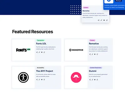 Resources page - First Concept desktop figma ui web design website design