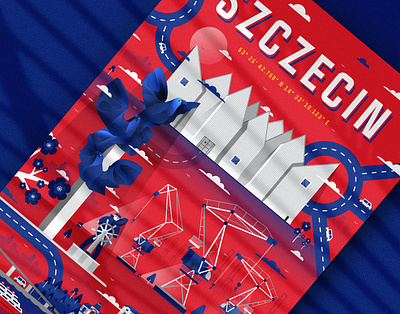 Polish Cities. Flat design style posters series. art buildins city illustration cityscape design flat flat design flat cities flat city flat design flat illustration flat poster flat style flatdesign illustraion illustration illustration art illustrations illustrator poland