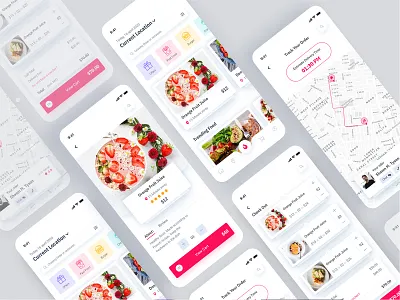 Food delivery mobile app 2020 2020 trend and drink branding clean cooking delivery coronavirus covid 19 design designs food food illustration illustrator logo mobile ui online shop order product restaurant ui uixfold userinterface