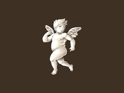 Lil Angel adobe angel angels devil evil fat illustration illustrator little muscular quarantine vector wings