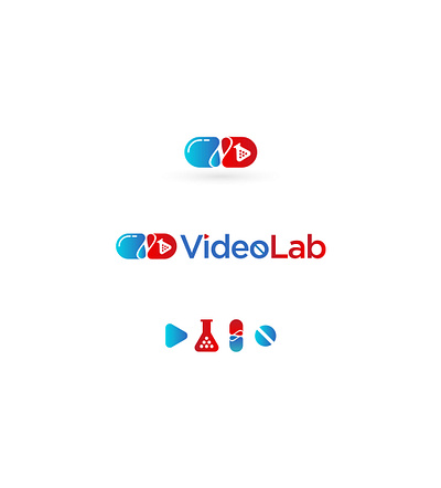 videolab unused logo brand branding design icon illustration logo logo design logo design concept vector